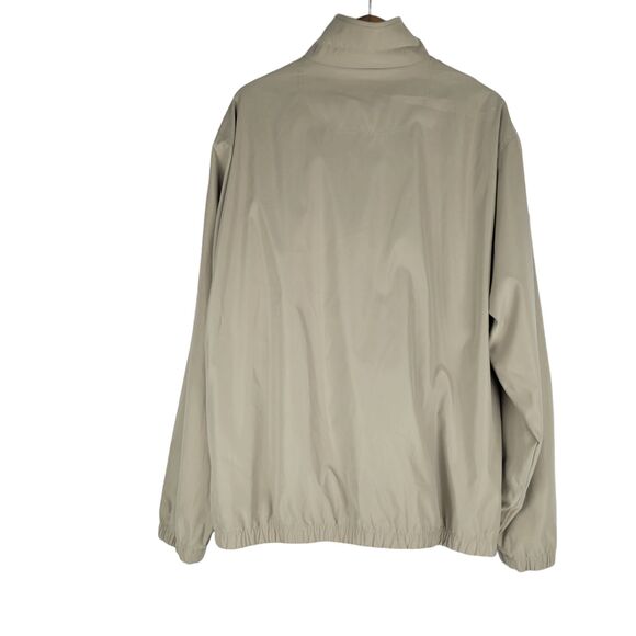 Van Heusen Full Zip Jacket Mens Size Large Lightweight Lined Beige - Picture 2 of 9